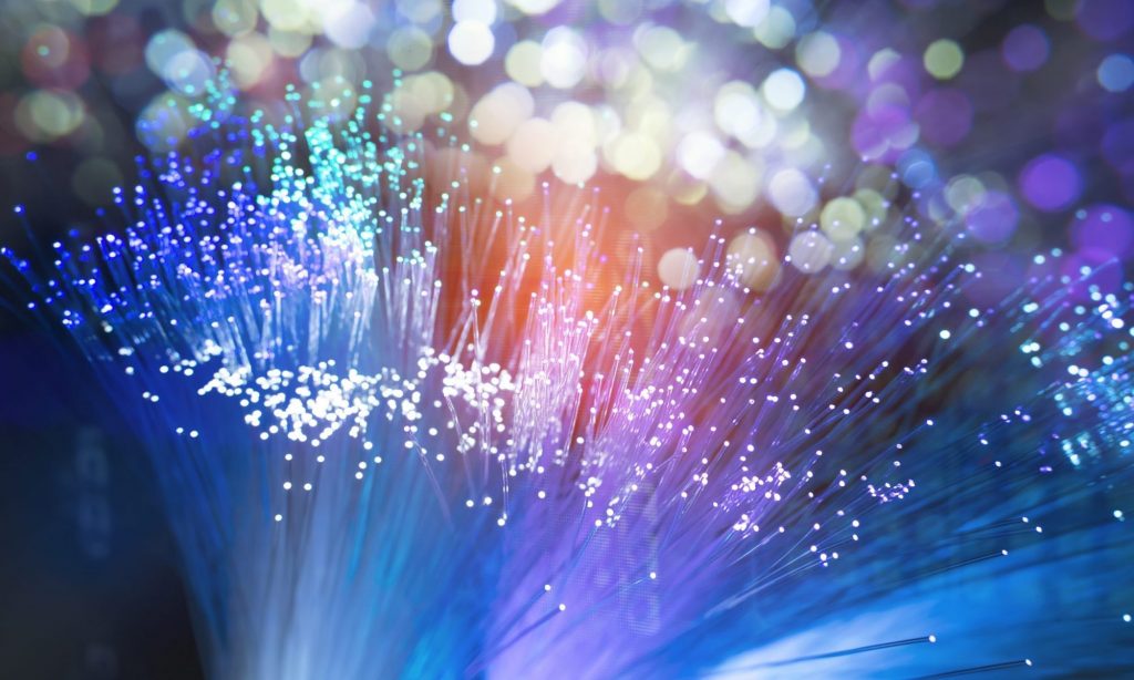 Lichtquelle Beleuchtung und Glasfasertechnik